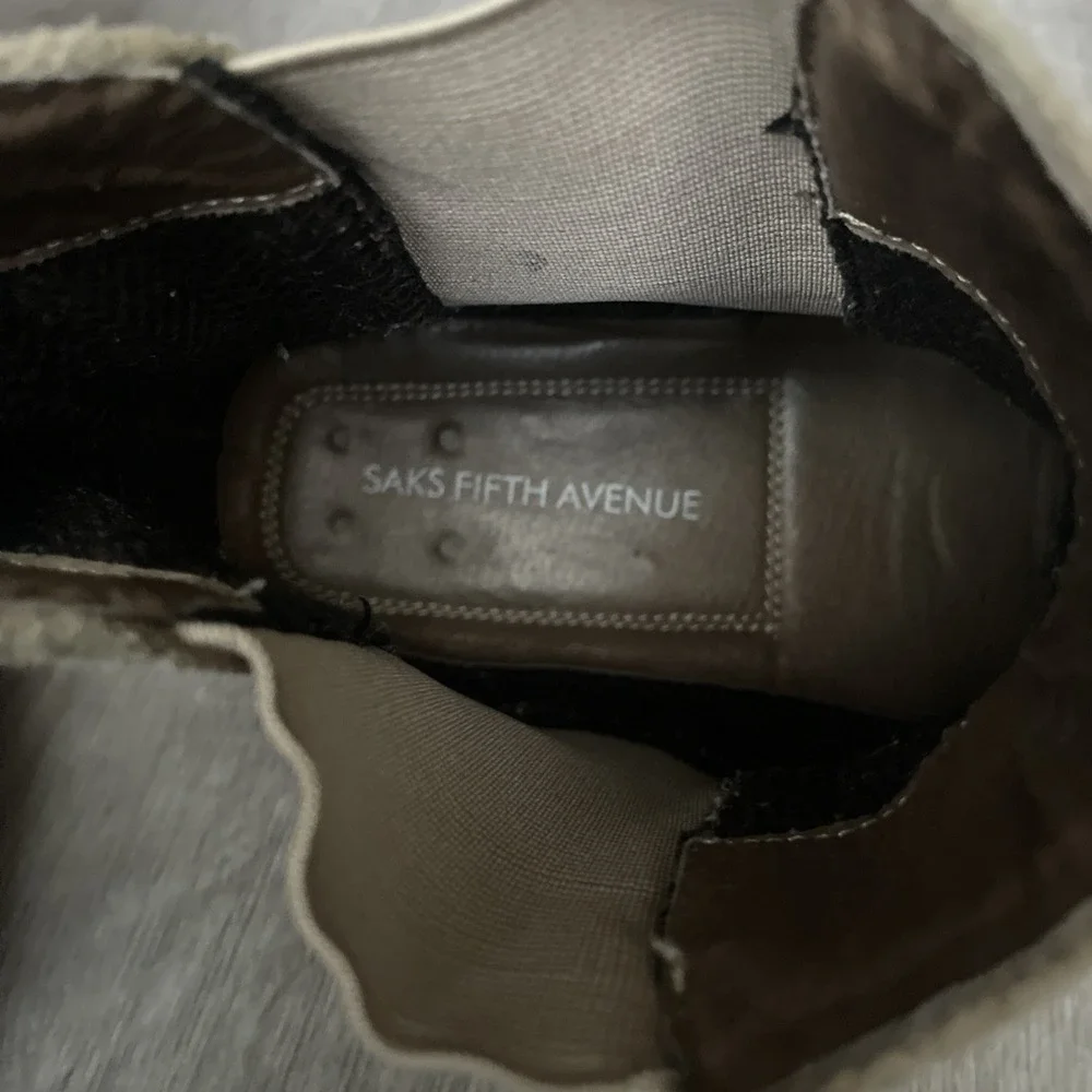 Saks‎ Fifth Avenue Suede Leather Chelsea Boots Men's Size 11 M
